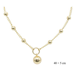 Naszyjnik CM miedź pozłacany 14k - MF41374 - Hurt