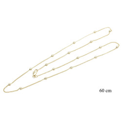 Naszyjnik CM miedź pozłacany 14k - MF41377 - Hurt