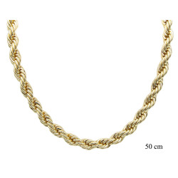 Naszyjnik CM miedź pozłacany 14k - MF41483 - Hurt