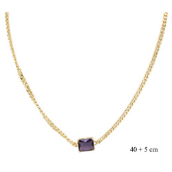 Naszyjnik CM miedź pozłacany 14k - MF43372 - Hurt