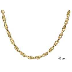 Naszyjnik CM miedź pozłacany 14k - MF41485 - Hurt