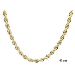 Naszyjnik CM miedź pozłacany 14k - MF41482 - Hurt