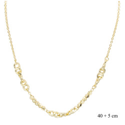 Naszyjnik CM miedź pozłacany 14k - MF41378 - Hurt