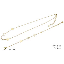 Naszyjnik + Bransoletka Merebilo Stal 316L - MF4113739