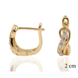 Kolczyki CM miedź pozłacana 14k - MF41543