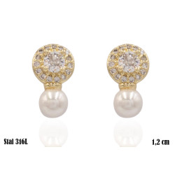 Kolczyki Merebilo miedź pozłacana 14k - MF41493