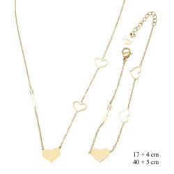 Naszyjnik + Bransoletka Merebilo Stal 316L - MF4110507