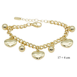 Bransoletka CM miedź pozłacana 14k - MF41475