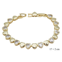 Bransoletka CM miedź pozłacana 14k - MF41430