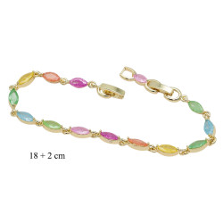 Bransoletka CM miedź pozłacana 14k - MF41413