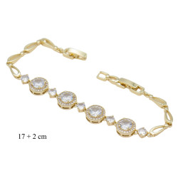 Bransoletka CM miedź pozłacana 14k - MF41403