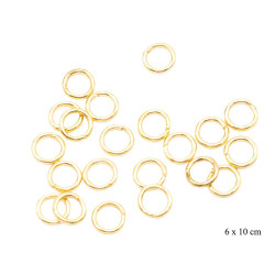 Element do biżuterii - kółeczka metalowe 18k - MF41640