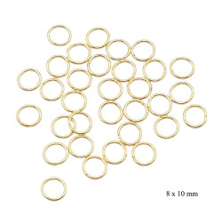 Element do biżuterii - kółeczka metalowe 18k - MF41641