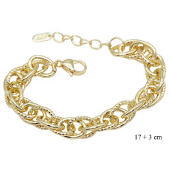 Bransoletka CM miedź pozłacana 14k -  MF41447