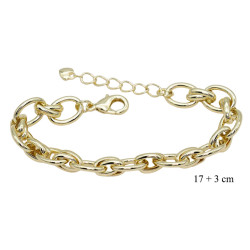 Bransoletka CM miedź pozłacana 14k - MF41446