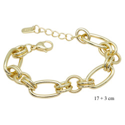 Bransoletka CM miedź pozłacana 14k - MF41445