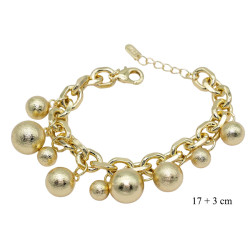 Bransoletka CM miedź pozłacana 14k - MF41442