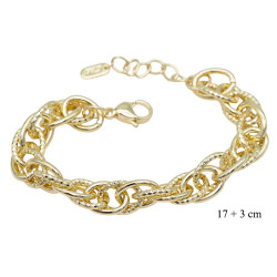 Bransoletka CM miedź pozłacana 14k - MF41436