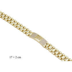 Bransoletka CM miedź pozłacana 14k - MF41428