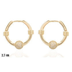 Kolczyki Merebilo miedź pozłacana 14k - MF41494