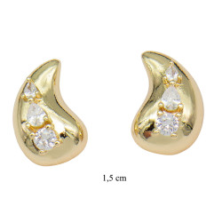 Kolczyki Merebilo miedź pozłacana 14k - MF41491