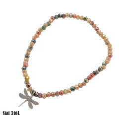 Bransoletka Merebilo Stal 316L [srebrna ważka] - MF31946-5