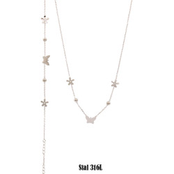 Naszyjnik + Bransoletka Merebilo Stal 316L - MF4113032