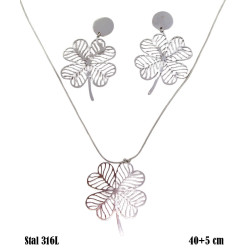 Naszyjnik + Kolczyki Merebilo Stal 316L - MF3750455