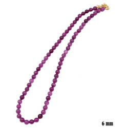 Naszyjnik z kamieni [agat fuksja] - MF41071