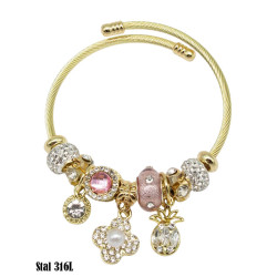 Bransoletka Stal 316L - MF41878-3