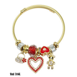 Bransoletka Stal 316L - MF41883-2