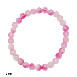 Bransoletka z kamieni [kwarc różowy] - MF41078