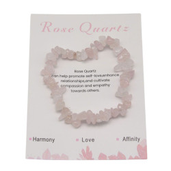 Bransoletka z kamieni [kwarc różowy] - MF37875-1