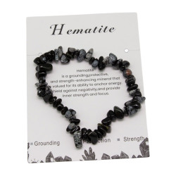 Bransoletka z kamieni [hematyt] - MF37875-4