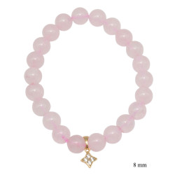Bransoletka Merebilo [ kwarc różowy ] - MF4165205