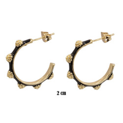 Kolczyki CM miedź pozłacana 14k - MF41488