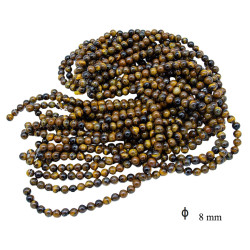 Elementy do biżuterii koraliki [ kamień tygrysie oko ] - MF41826