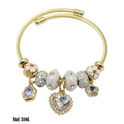 Bransoletka Stal 316L - MF41876-B