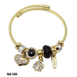 Bransoletka Stal 316L - MF41879-B