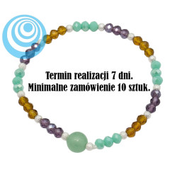 Bransoletka Merebilo [awenturyn + kryształ] - BM109