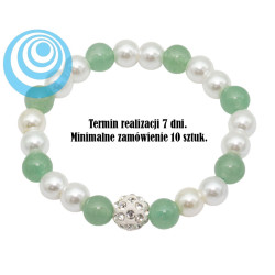 Bransoletka Merebilo [awenturyn + szklana perła] - BM105