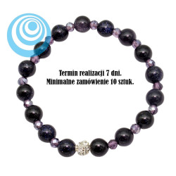 Bransoletka Merebilo [Noc Kairu + kryształ ametyst] - BM103