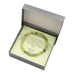 Bransoletka w pudełku [agat mszysty] - MF41062