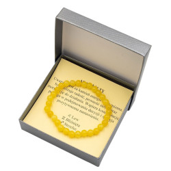 Bransoletka w pudełku [agat żółty] - MF41064