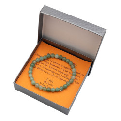 Bransoletka w pudełku [awenturyn zielony] - MF41048