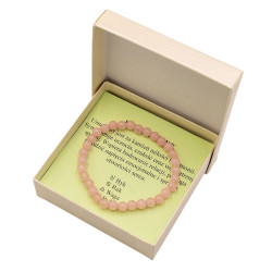 Bransoletka w pudełku [kwarc różowy] - MF39349