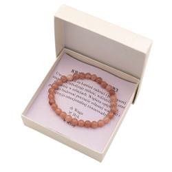 Bransoletka w pudełku [kwarc truskawkowy] - MF41072
