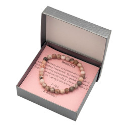 Bransoletka w pudełku [rodonit] - MF39335