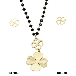 Naszyjnik + kolczyki Merebilo Stal 316L - MF3749331-G