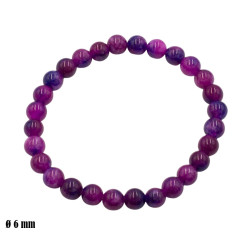Bransoletka z kamieni [agat fioletowy] - MF41074